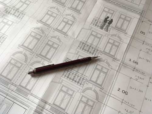 Neubau Stuck Planung